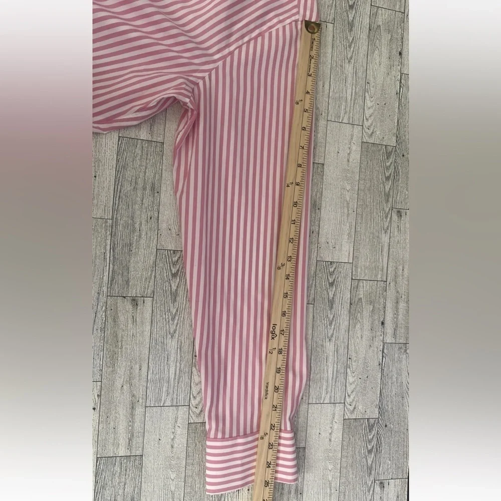 J Crew Ludlow Slim Fit Striped Pink White Dress Shirt Mens Sz 16 34 Long Sleeve